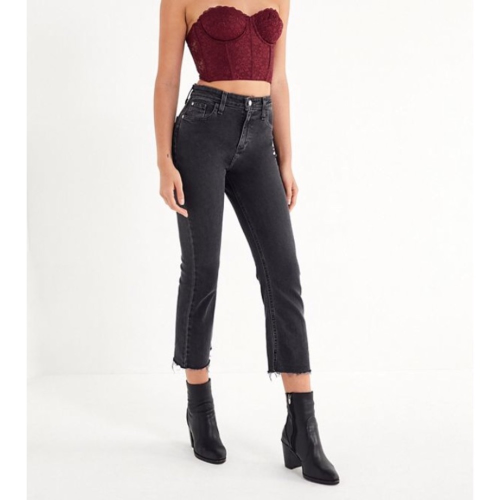 BDG Kick Flare High Rise Cropped Urban Outfitters